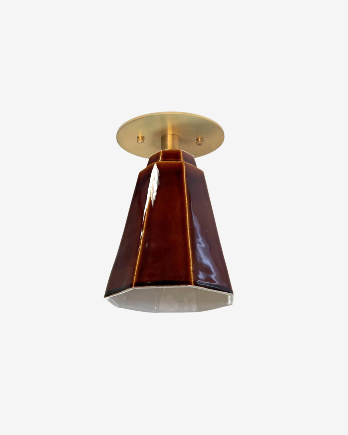 Amber with Hewn Brass