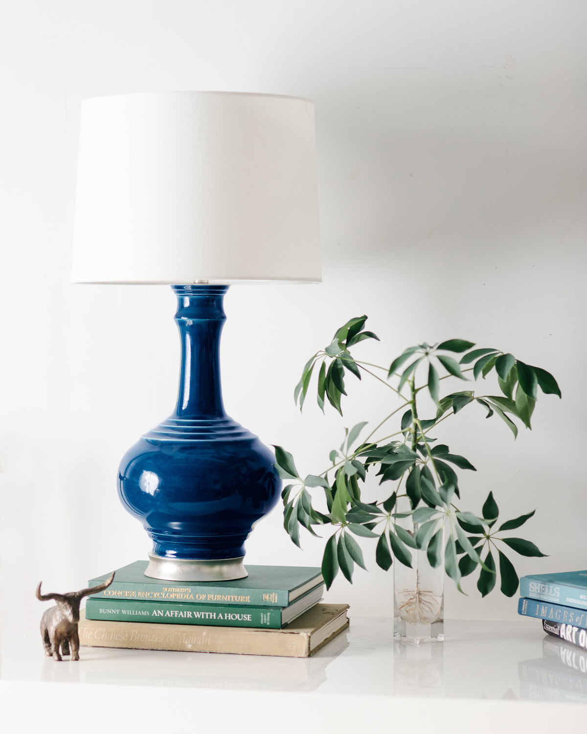 Navy on Warm Silver Stand with 14&quot; Drum