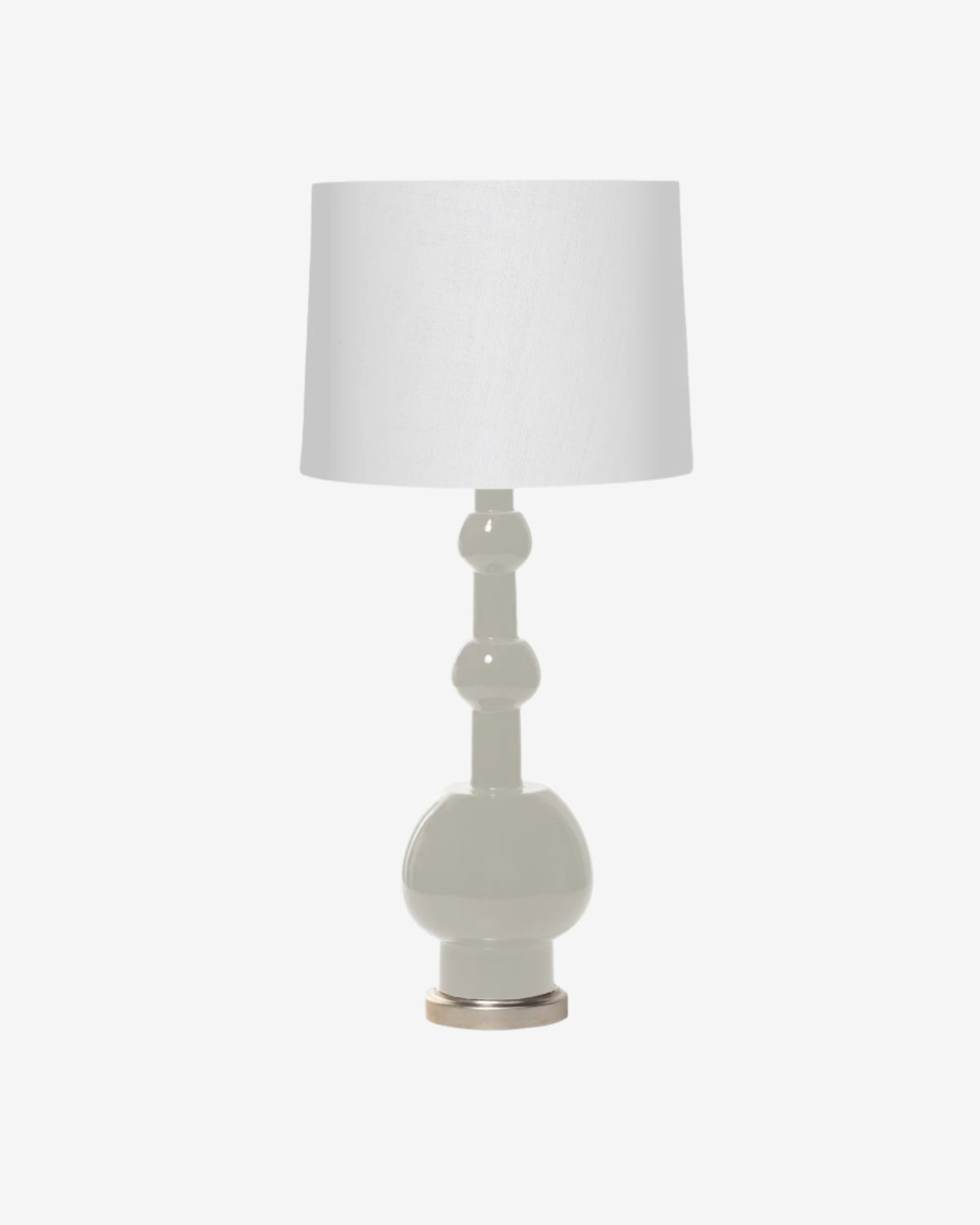 Greige on Warm Silver Stand with 14&quot; Drum