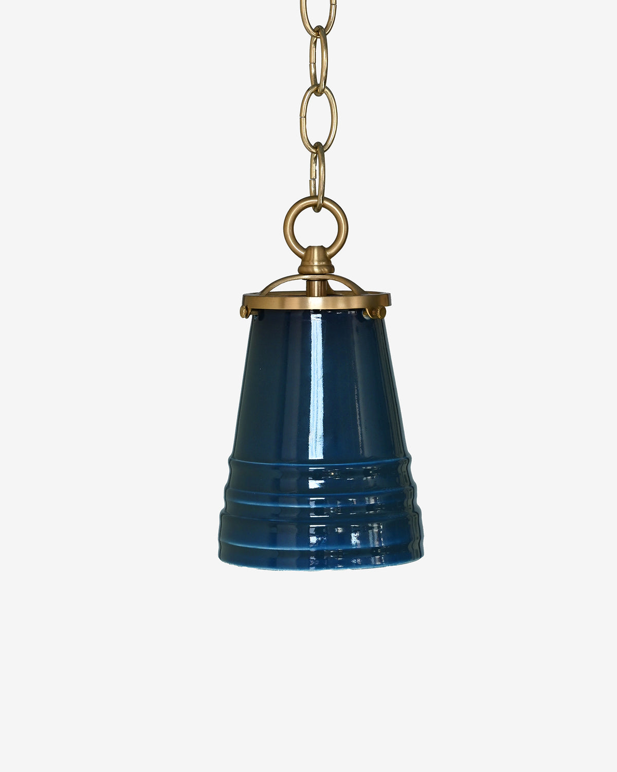 Navy with Hewn Brass