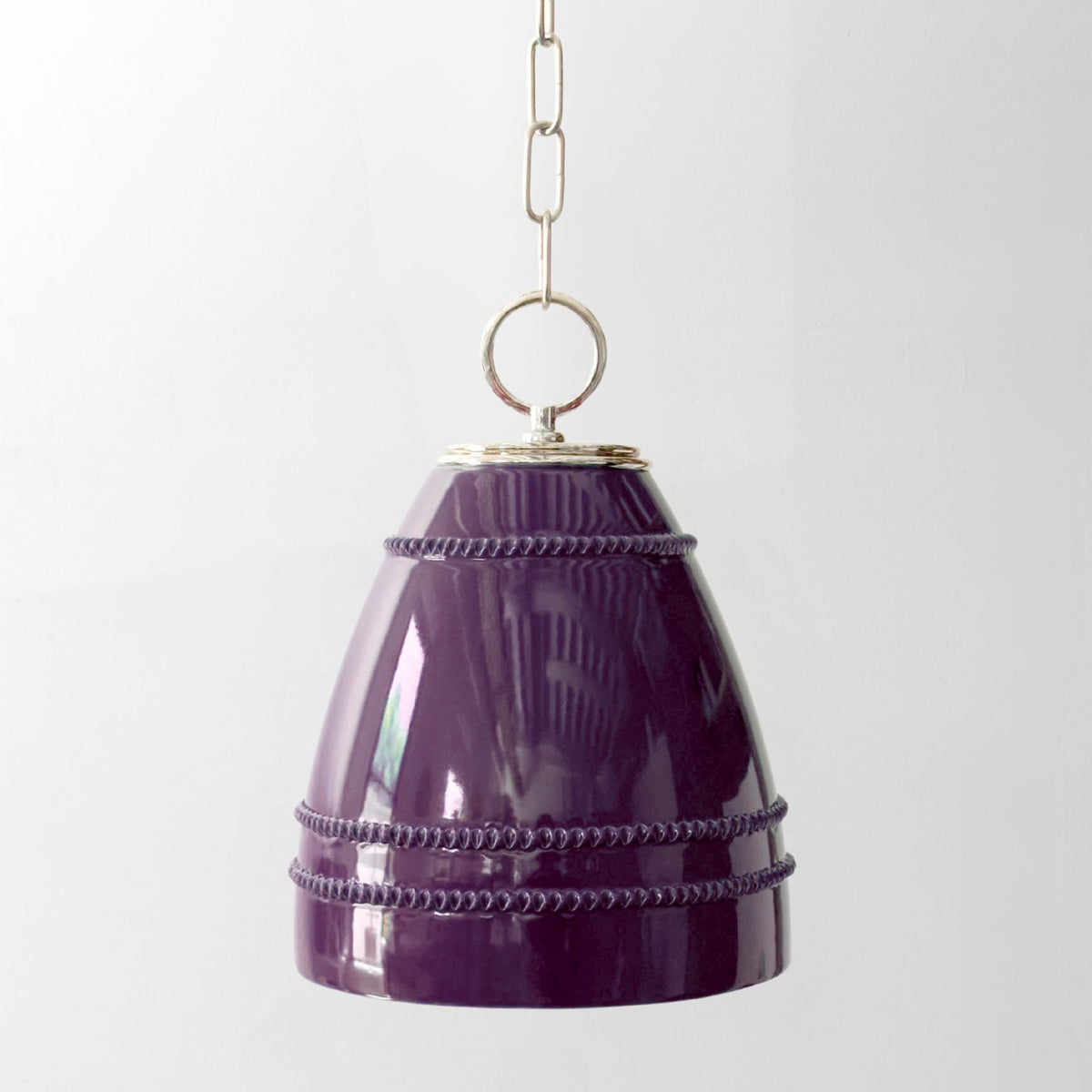 Aubergine with Polished Nickel