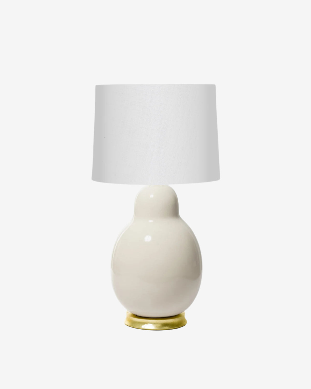 White Parchment on Gold Stand with 16&quot; Drum
